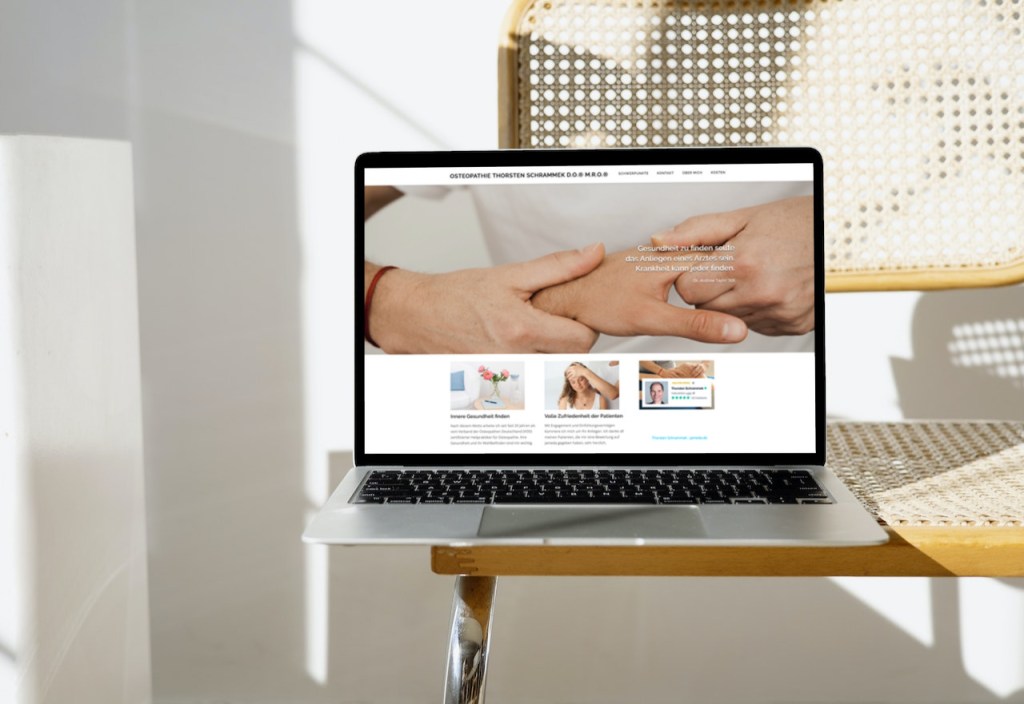 Website für Osthepathie Schrammek